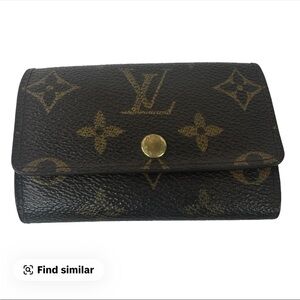 Louis Vuitton Black and Gold Monogram Wallet